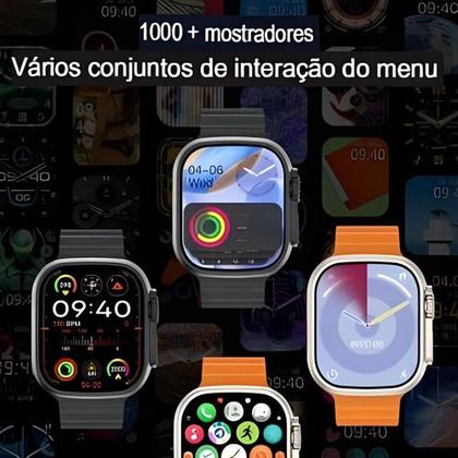 Imagem de Smartwatch U9s Ultra ChatGpt Lançamento Relógio Masculino Feminino Recebe Notificaçoes Nfc Siri