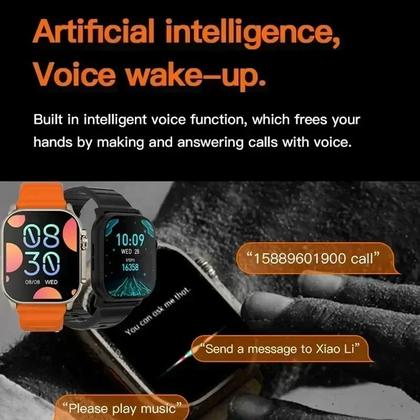 Imagem de Smartwatch Ultra 3 com Tela Circular AMOLED, HD  7 Pulseiras Inclusas