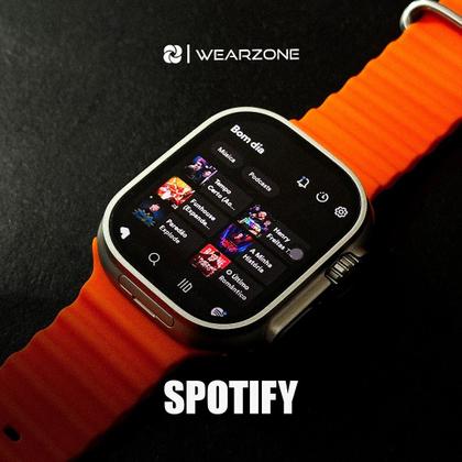 Imagem de Smartwatch Ultra Laranja 3 AI Chip 5G 16GB Para Homens e Mulheres A Prova D'Água Funciona com Ligações