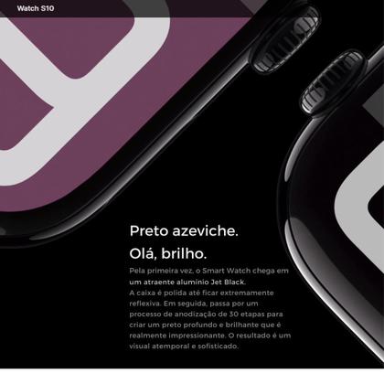 Imagem de Smartwatch W10 Lançamento 2025 Série 10 X Microwear Original NFC tela 47m Amoled 120Hz novo sistema MicroOs 10 resistencia certificada IP68