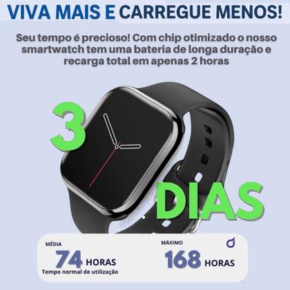 Imagem de Smartwatch W10 Mini 8 Pulseiras Rosa Series 10 Microwear Nfc A Prova D'água Chatgpt