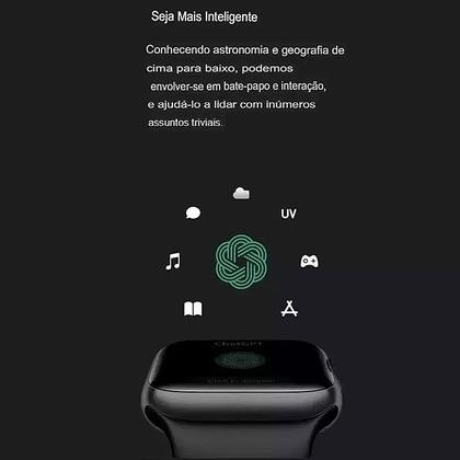 Imagem de Smartwatch W10 Pro Mini 42mm Tela Amoled Nfc GPS Chatgpt Microwear