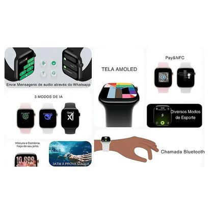 Imagem de Smartwatch W11 Pro Serie 11 46mm Relógio Tela Amoled Whatsapp Nfc GPS Original