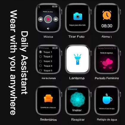 Imagem de Smartwatch W59 Mini Pro Relógio digital Inteligente Microwear Série 10 Original 41mm Gps Nfc MicroOS10 Lançamento 2024