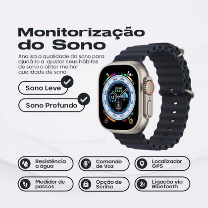 Imagem de Smartwatch W68+ Ultra Serie 8 Nfc Tela 2,0 Max 49mm Original