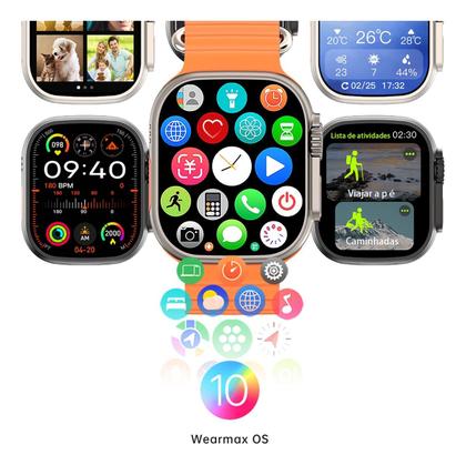 Imagem de Smartwatch W69+ Ultra Faz Ligações Bluetooth e Troca Fundo de Tela