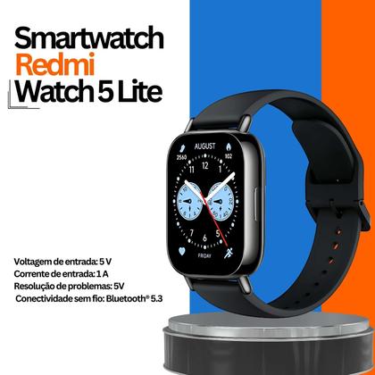 Imagem de Smartwatch Watch 5 Lite com GPS Integrado Relógio Inteligente tela 1.96" AMOLED