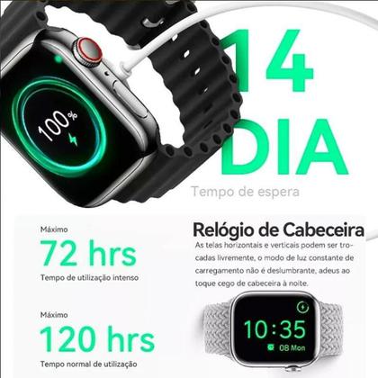 Imagem de Smartwatch Watch 9 ProMax Amoled NFC + 3 Pulseiras GPS Traking + 20 modos Esportivos