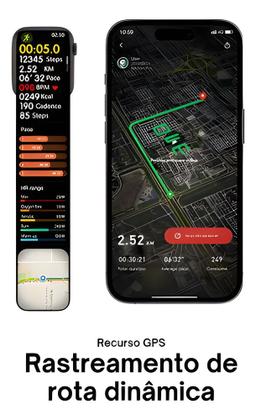 Imagem de Smartwatch Watch HW9 PRO 2 Cinza Amoled 3 pulseiras NFC assistente de vóz Chat GPT e GPS relógio inteligente corrida mon