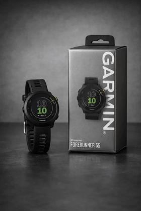 Imagem de SmartwatchGarmin Black Forerunner 55 GPS Monitor Cardíaco