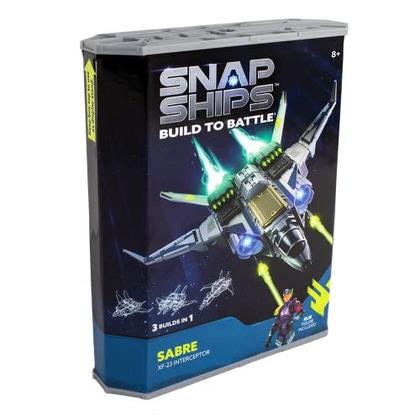 Imagem de Snap Ships Sabre XF-23 Interceptor - Brinquedo de Construção para Construção Personalizada e Jogo de Batalha - Idades 8+