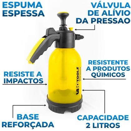 Snow Foam Shampoozeira Gerador de Espuma Pulverizador Manual