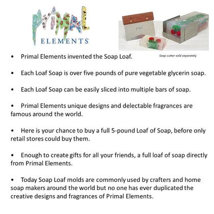 Imagem de Soap Loaf Primal Elements Ariel 2,6 libras de glicerina vegetal pura