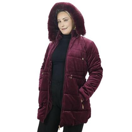 Imagem de Sobretudo Feminino Chamua Gola Pelinho Inverno Moda Estilo