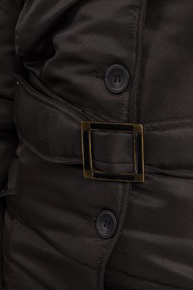 Imagem de Sobretudo Feminino Plus Size Microfibra Forrado Bolsos Frente - Serena