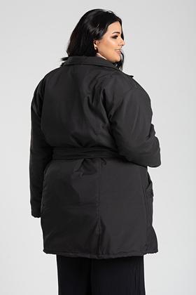 Imagem de Sobretudo Feminino Plus Size Microfibra Forrado Bolsos Frente - Serena
