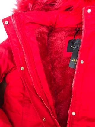 Imagem de Sobretudo Parka Feminina Forrada com Pelinhos Plus size inverno tamanho P M G G1 G2 G3 G4 G5