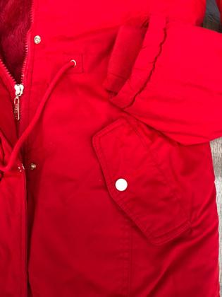 Imagem de Sobretudo Parka Feminina Forrada com Pelinhos Plus size inverno tamanho P M G G1 G2 G3 G4 G5