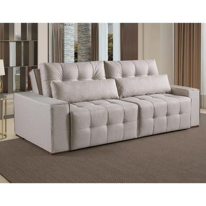 Imagem de Sof Retrtil e Reclinvel com Molas 3 Lugares 2,30cm Noruega Bege