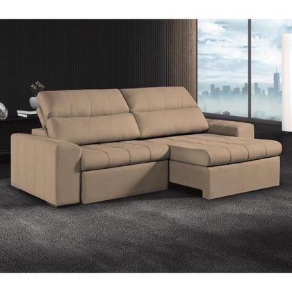 Imagem de Sof Retrtil e Reclinvel com Molas 4 Lugares 2,50cm Monti Bege