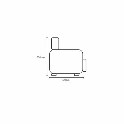 Imagem de Sofá 02 Lugares com Assento Fixo e Encosto com Almofadas Soltas Sidney