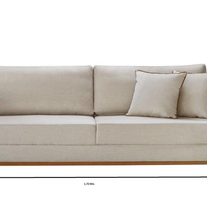 Imagem de Sofá 03 Lugares Paris Linho 1,74M