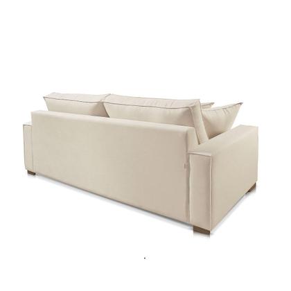 Imagem de Sofá 180m Lisboa Linho Off White Conforto Premium