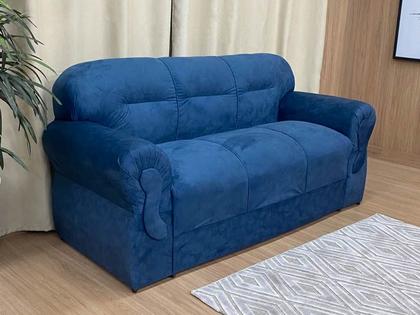 Sofá 2 e 3 Lugares Azul 410 Viena - Alpoim Imagem de Sofá 2 e 3 Lugares Azul 410 Viena