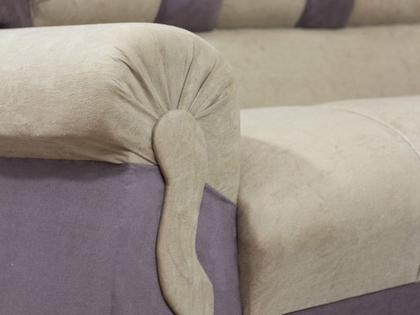 Imagem de Sofá 2 e 3 Lugares Bege com Marrom 607/603 Corsa