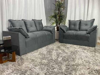 Imagem de Sofá 2 e 3 Lugares Cinza 605 Paris