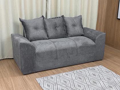 Sofá 2 e 3 Lugares Cinza 605 Porto - Alpoim Imagem de Sofá 2 e 3 Lugares Cinza 605 Porto