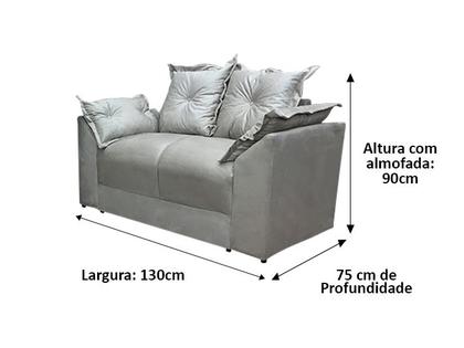 Imagem de Sofá 2 e 3 Lugares Confort Refúgio