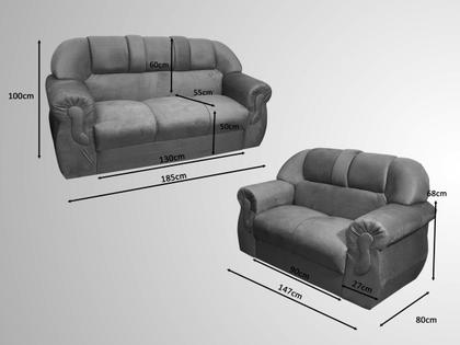 Imagem de Sofá 2 e 3 Lugares Marrom 603 Corsa