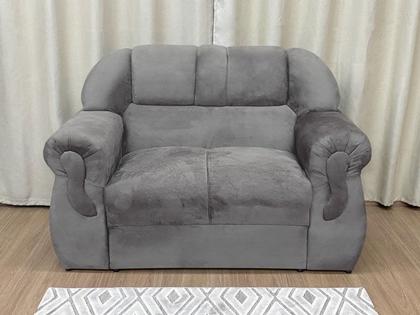 Sofá 2 e 3 Lugares Marrom Cappuccino 630 Corsa - Alpoim Imagem de Sofá 2 e 3 Lugares Marrom Cappuccino 630 Corsa
