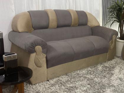 Imagem de Sofá 2 e 3 Lugares Marrom com Bege 603/607 Corsa