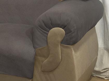 Imagem de Sofá 2 e 3 Lugares Marrom com Bege 603/607 Corsa