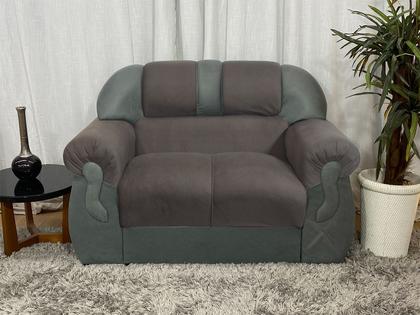 Imagem de Sofá 2 e 3 Lugares Marrom com Cinza 603/605 Corsa