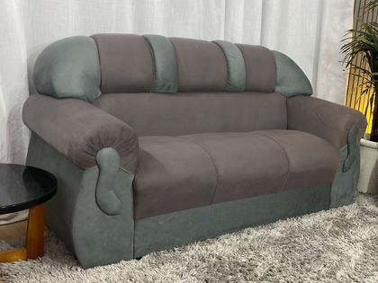 Imagem de Sofá 2 e 3 Lugares Marrom com Cinza 603/605 Corsa