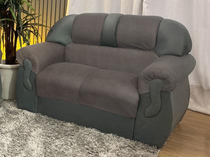 Imagem de Sofá 2 e 3 Lugares Marrom com Cinza 603/605 Corsa