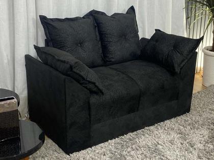 Imagem de Sofá 2 e 3 Lugares Preto 601 Paris