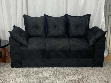 Imagem de Sofá 2 e 3 Lugares Preto 601 Paris