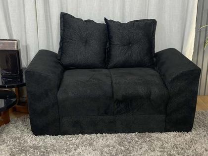 Imagem de Sofá 2 e 3 Lugares Preto 601 Porto