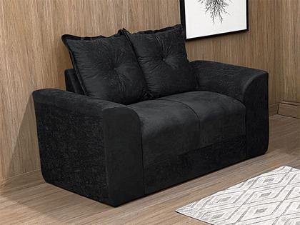 Sofá 2 e 3 Lugares Preto 601 Porto - Alpoim Imagem de Sofá 2 e 3 Lugares Preto 601 Porto