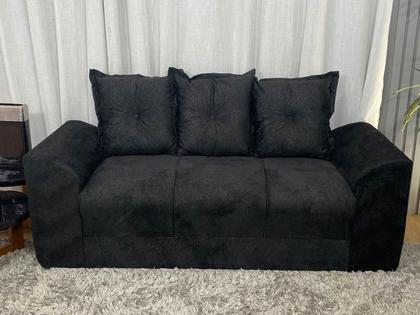 Imagem de Sofá 2 e 3 Lugares Preto 601 Porto