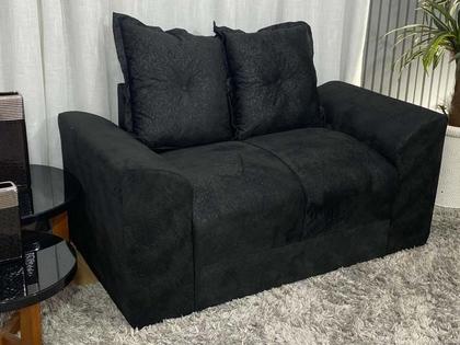 Imagem de Sofá 2 e 3 Lugares Preto 601 Porto