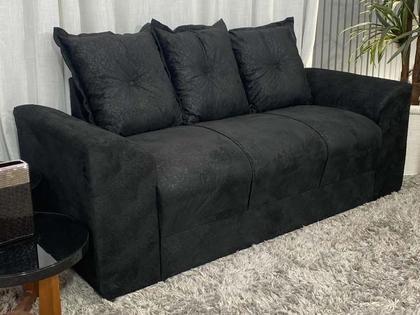 Imagem de Sofá 2 e 3 Lugares Preto 601 Porto