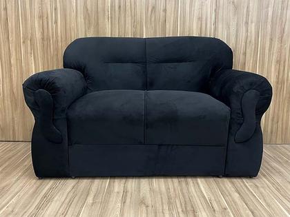 Sofá 2 e 3 Lugares Preto 601 Viena - Alpoim Imagem de Sofá 2 e 3 Lugares Preto 601 Viena