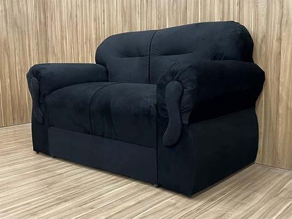 Sofá 2 e 3 Lugares Preto 601 Viena - Alpoim Imagem de Sofá 2 e 3 Lugares Preto 601 Viena