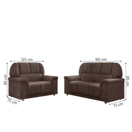 Imagem de Sofá 2 e 3 Lugares Turin Suede Flash Estofados