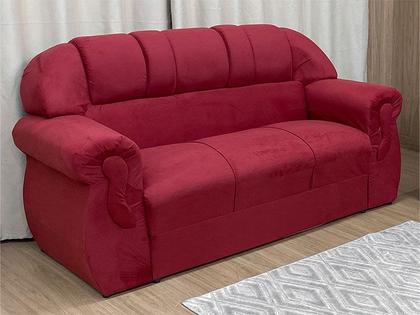 Sofá 2 e 3 Lugares Vermelho 608 Corsa - Alpoim Imagem de Sofá 2 e 3 Lugares Vermelho 608 Corsa
